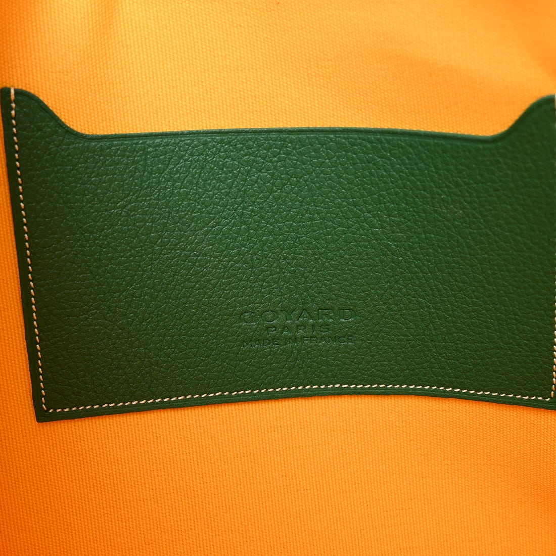 GOYARD Goyardine Senat Pochette in Green. - Image 8