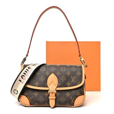 Louis Vuitton Monogram Diane Black Shoulder Crossbody.