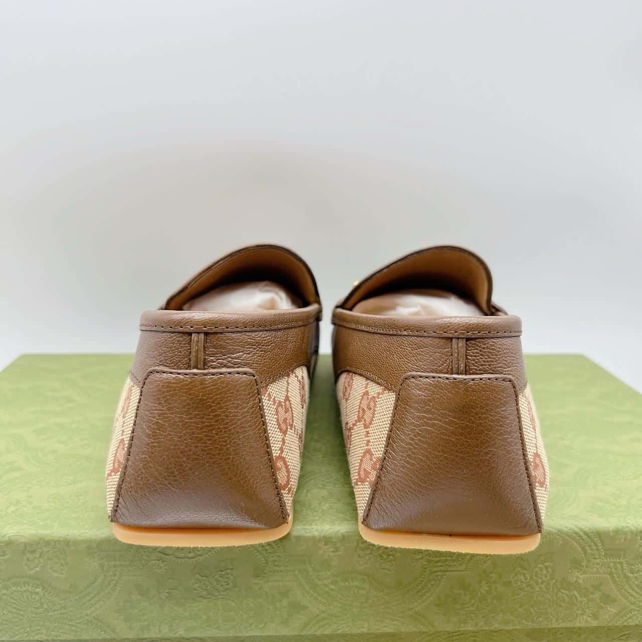 GUCCI Interlocking G Horsebit Logo Supreme Loafer Brown Leather Men's (UK 9) - Image 6