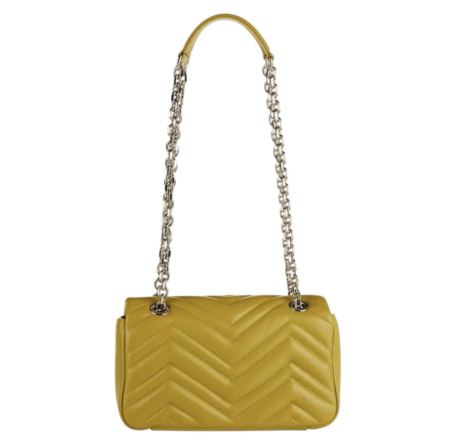 GUCCI GG Marmont Small Mustard Colour Shoulder Bag. - Image 7