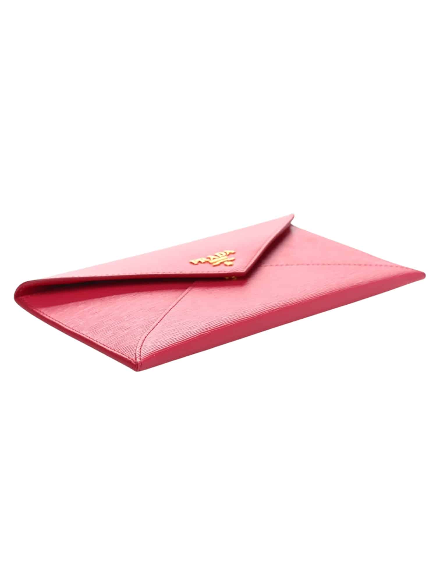 Prada Vitello Move Envelope Wallet Peonia - Image 6